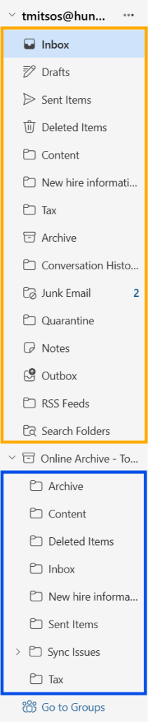online-archive-mailbox Outlook online archive mailbox