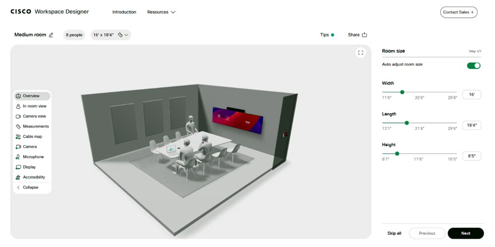 Video Conferencing Setup Cisco Workspace Designer