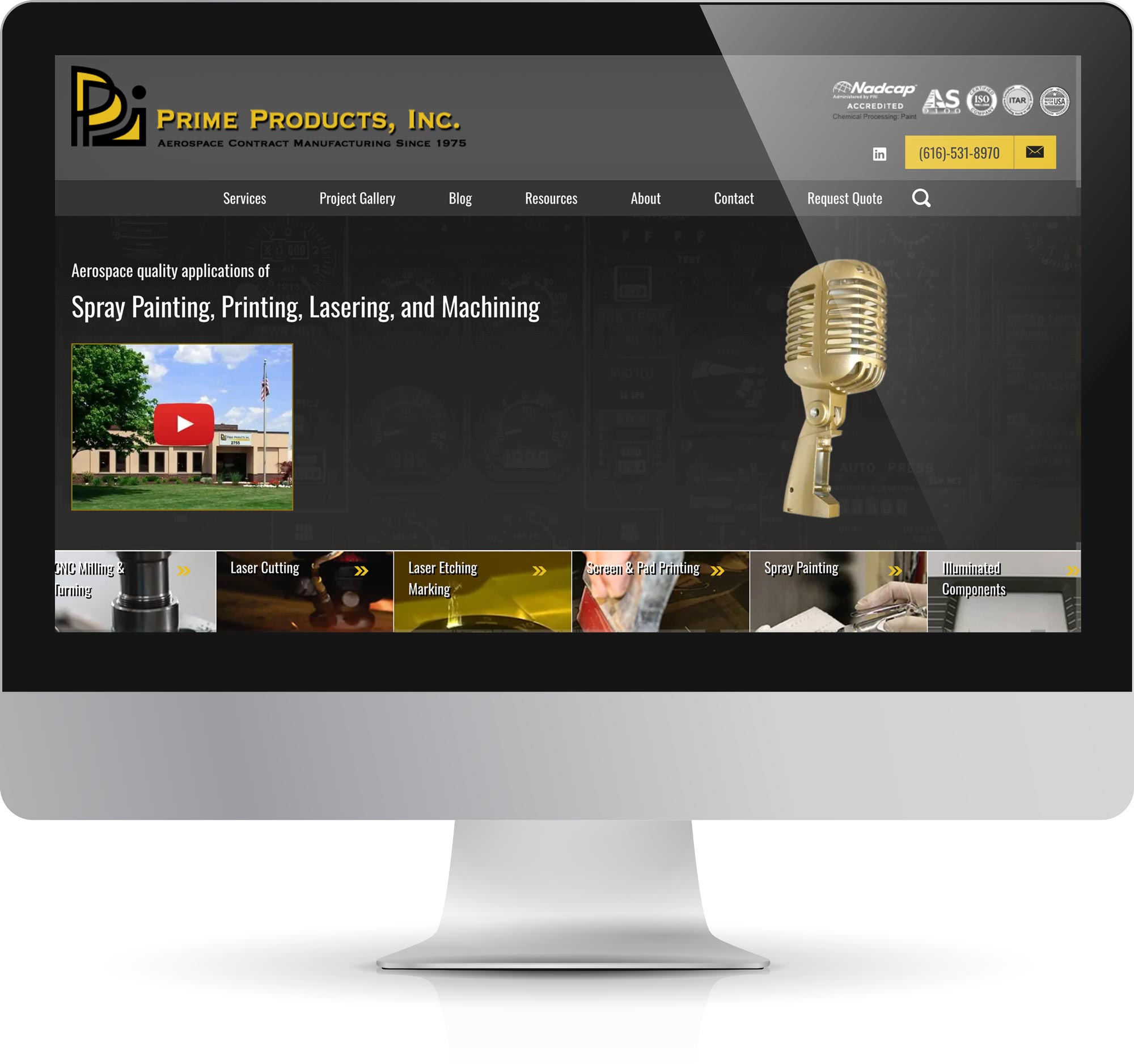 Grand Rapids Wordpress Website Design for Manufacturing Company