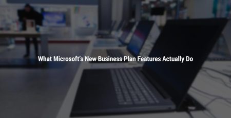 Microsoft New Business Plan Features